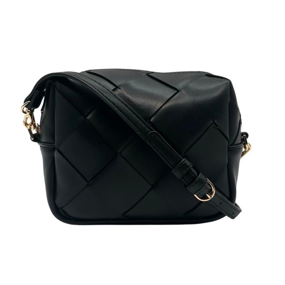 a new day Handbags - A New Day Black Cube Woven Crossbody